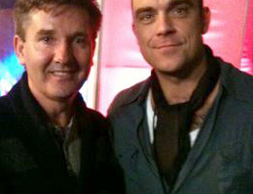 Daniel with Robbie Williams (Singer)