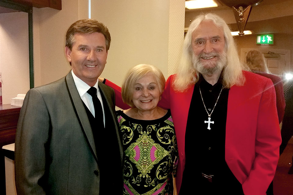 Daniel with friends Charlie Landsborough and his wife Thelma