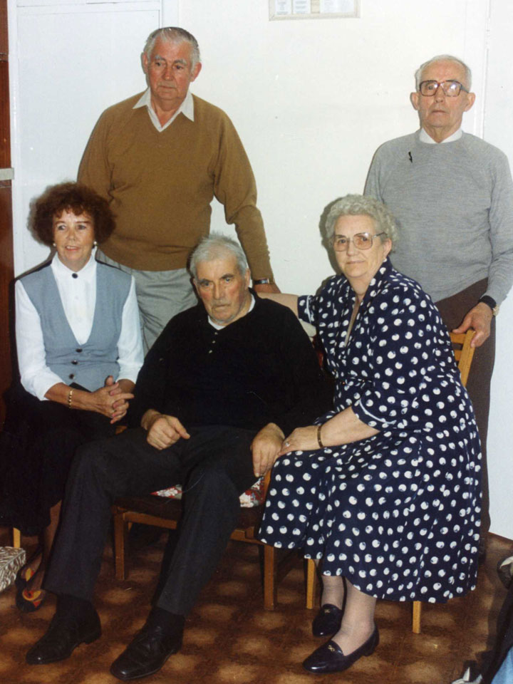 Daniel's mother Julia with her 3 brothers, James, Edward & Owen and her sister Margaret