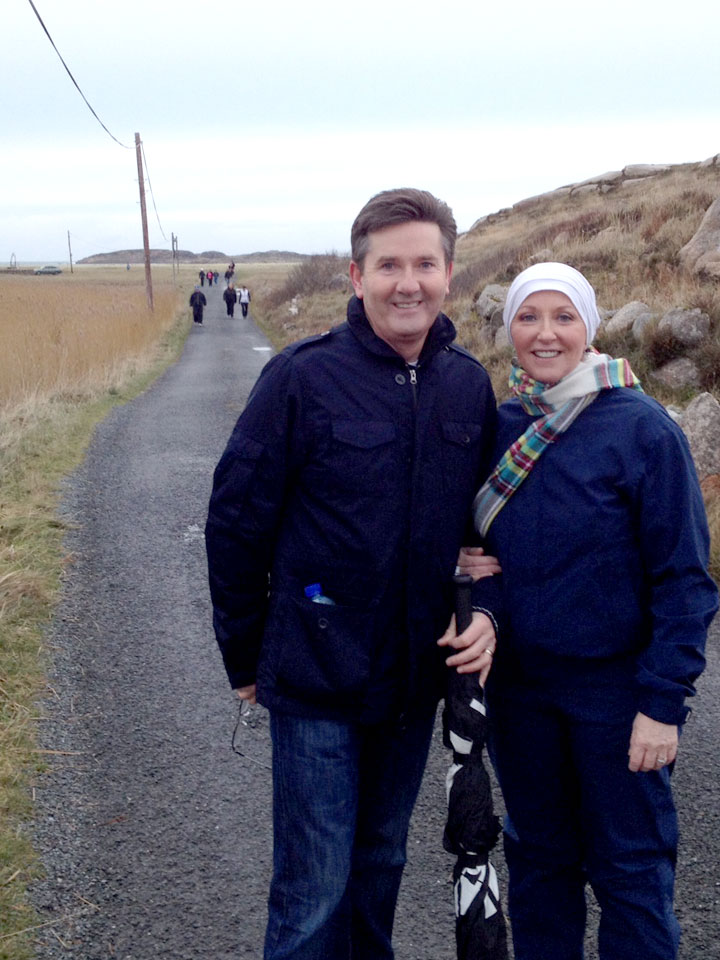 Daniel and Majella on St Stephen's Day taking part in a charity walk